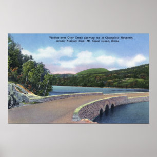 Vy över Otter Bäck Viaduct, Mt. Poster