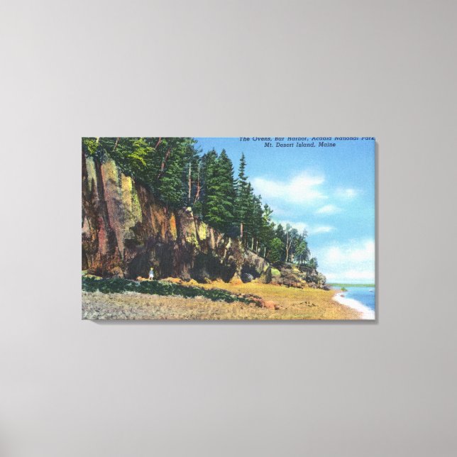 Vy över Ovens vid Pub hamn Canvastryck (Framsida)