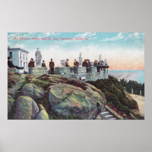Vy över parapet på Sutro Heights Poster