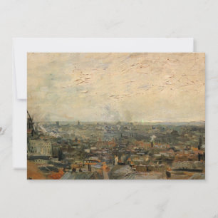 Vy över Paris från Montmartre av Vincent van Gogh