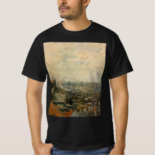 Vy över Paris från Montmartre av Vincent van Gogh T Shirt