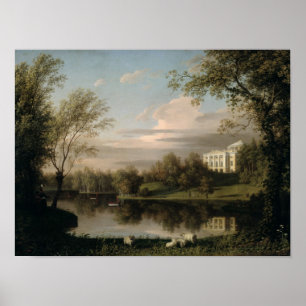 Vy över Pavlovsk Palace, 1800 Poster