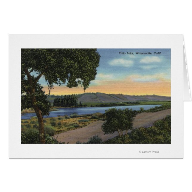 Vy över Pinto Sjö Hälsningskort (Framsidan Horizontal)