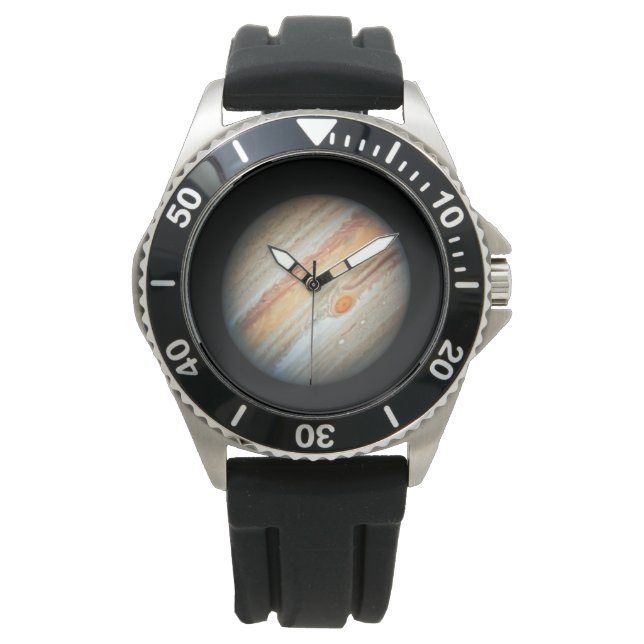 Vy över Planet Jupiter (Hubble Telescope) Armbandsur (Framsida)