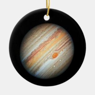Vy över Planet Jupiter (Hubble Telescope) Julgransprydnad Keramik