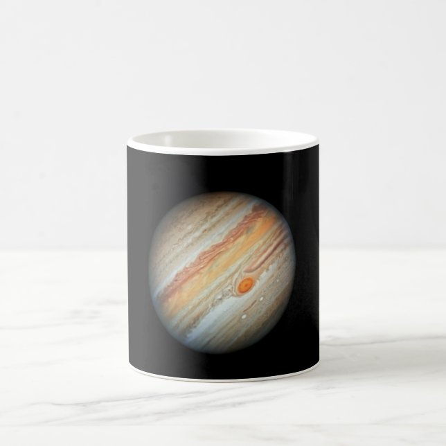 Vy över Planet Jupiter (Hubble Telescope) Kaffemugg (Center)