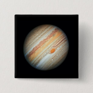 Vy över Planet Jupiter (Hubble Telescope) Knapp