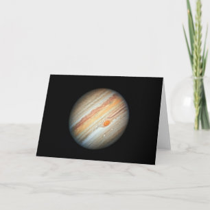 Vy över Planet Jupiter (Hubble Telescope) Kort