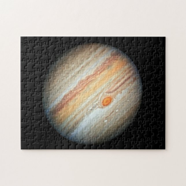 Vy över Planet Jupiter (Hubble Telescope) Pussel (Horisontell)