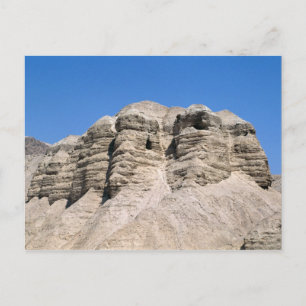 Vy över Qumran Caves Vykort