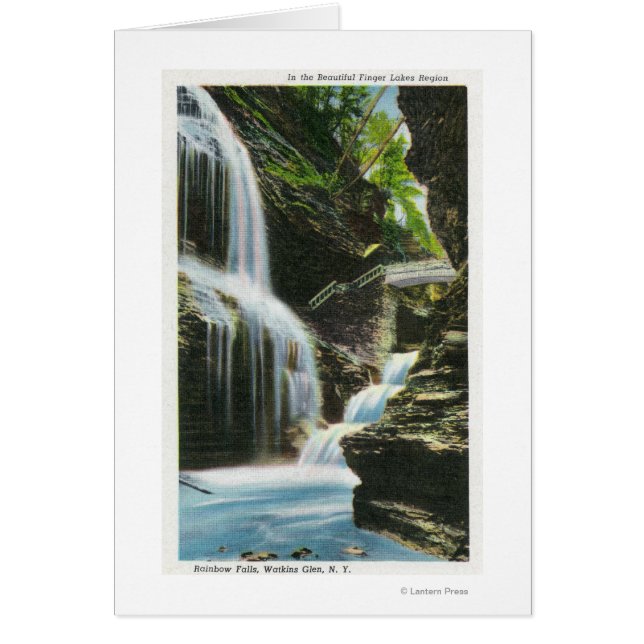 Vy över regnbåge hälsningskort (Framsidan)