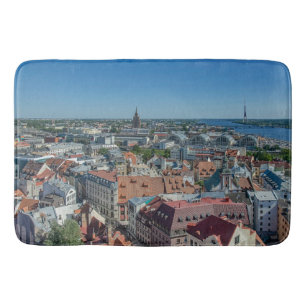 Vy över Riga-staden Badrumsmatta