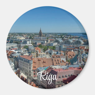 Vy över Riga-staden Magnet