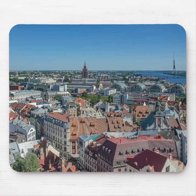 Vy över Riga-staden Musmatta (Framsidan)