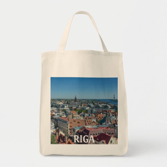 Vy över Riga-staden Tygkasse (Framsidan)