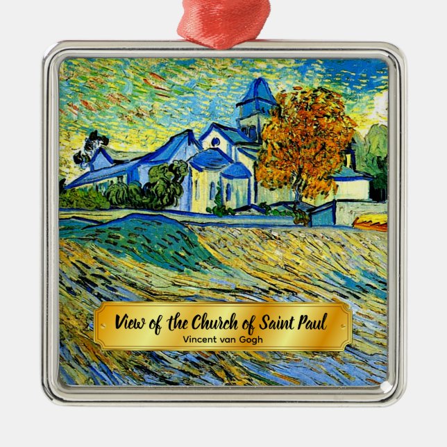 Vy över Saint Paul-kyrkan Julgransprydnad Metall (Framsidan)