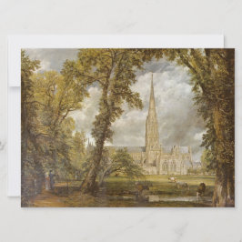 Vy över Salisbury Cathedral (av John Constable) Kort