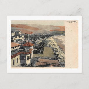 Vy över Santa Barbara, Kaliforniens Vintage C1910 Vykort