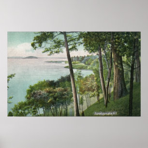 Vy över Saratoga Sjö # 2 Poster
