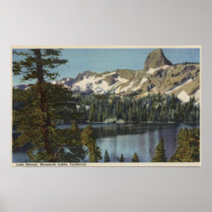 Vy över Sjö George & High Sierra Poster