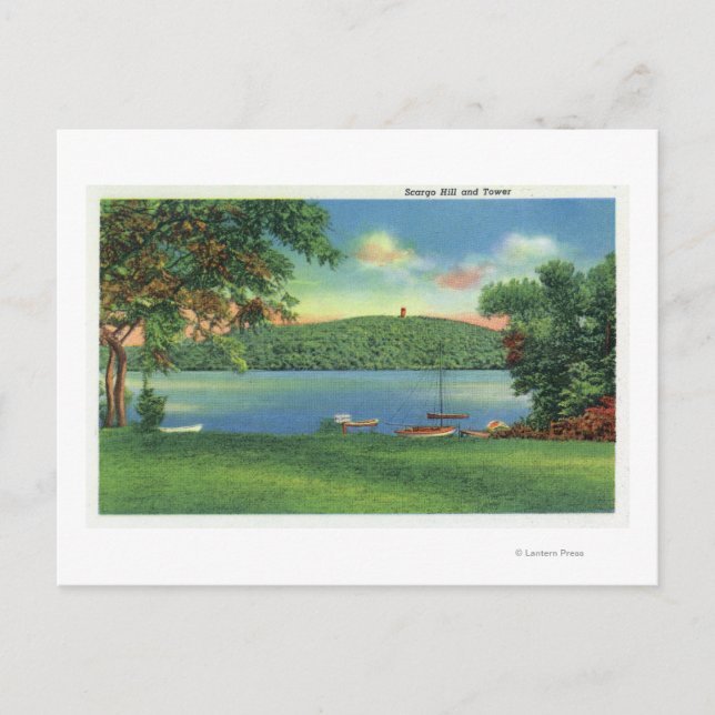 Vy över Sload Backe och Torn Vykort (Framsida)