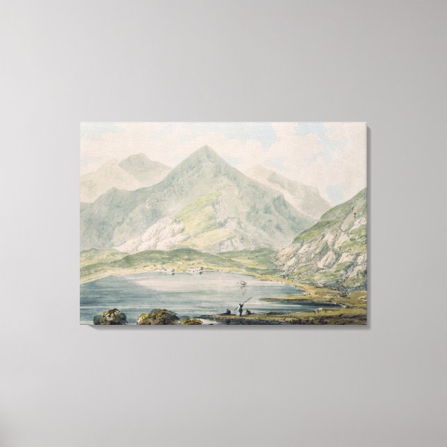 Vy över Snowdon Canvastryck (Framsida)