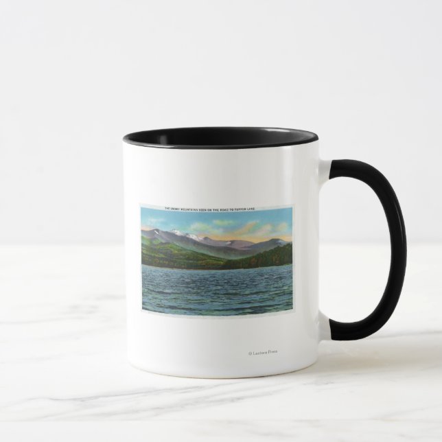 Vy över Snowy Mts från Tupper Sjö Road Mugg (Höger)