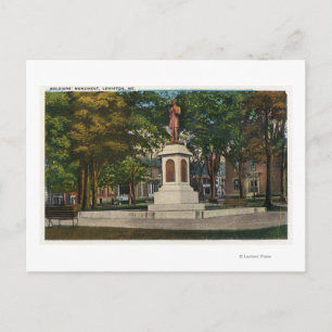 Vy över Soldaternas monument Vykort