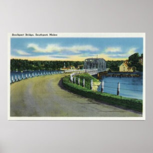 Vy över Southport Bridge Poster
