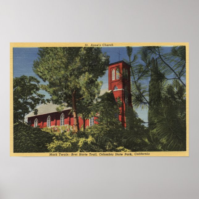 Vy över St. Anne's Church (1856) Poster (Framsidan)