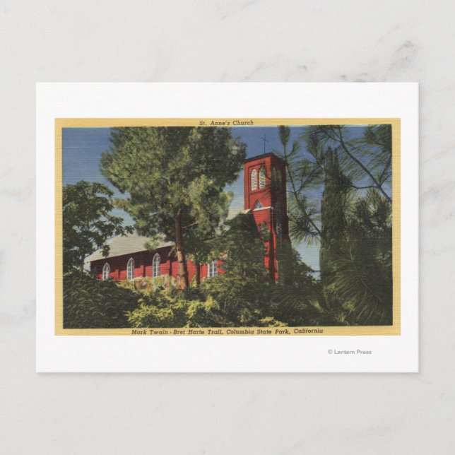 Vy över St. Anne's Church (1856) Vykort (Framsida)