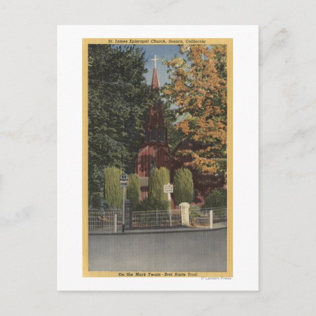 Vy över St. James Episcopal Church Vykort (Framsida)