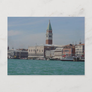Vy över St. Mark's Square från Grand Canale, Venic Vykort