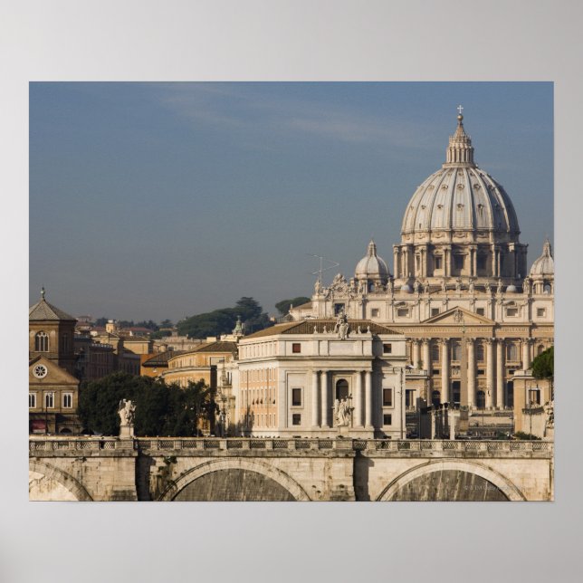 Vy över St Peter's Basilicas domän med Poster (Framsidan)