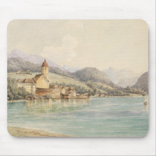 Vy över St. Wolfgang på Sjö Wolfgang Carl Lafite Musmatta