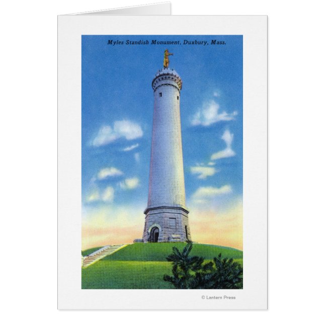 Vy över standardmonument hälsningskort (Framsidan)