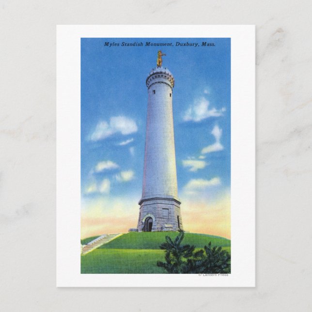 Vy över standardmonument vykort (Framsida)