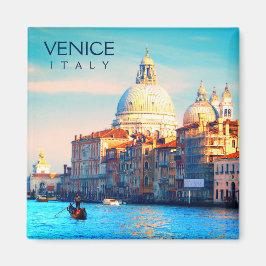 Vy över storkanalen - Venedig, Italien Magnet