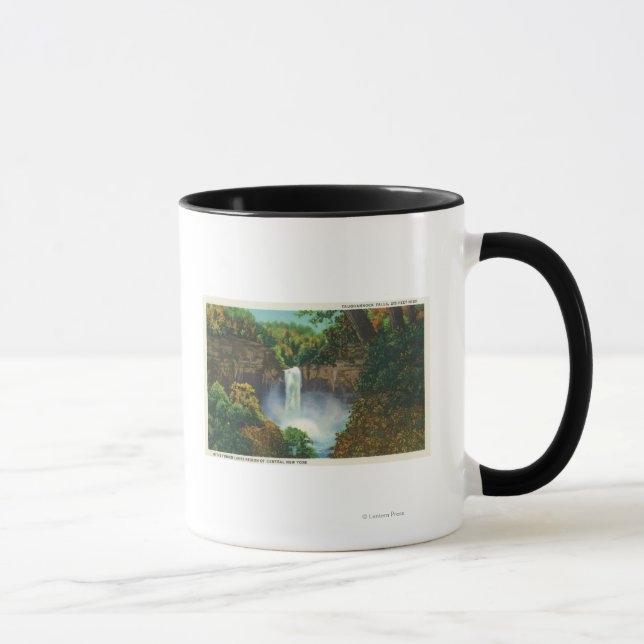 Vy över Taughannock Falls, 215 feet High Mugg (Höger)