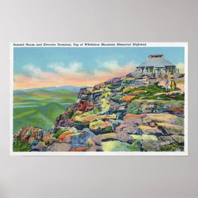 Vy över toppmötets hus, Elevator Terminal Poster (Framsidan)