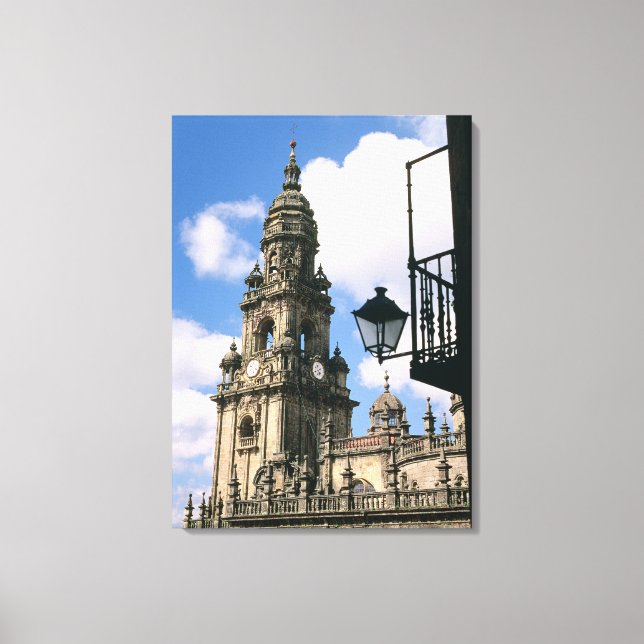 Vy över Torn vid hörnet av Canvastryck (Framsida)