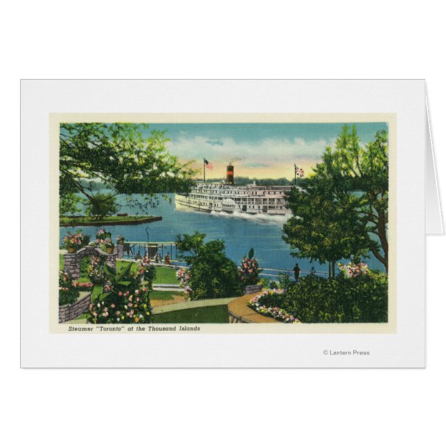 Vy över Toronto Steamer Hälsningskort (Framsidan Horizontal)
