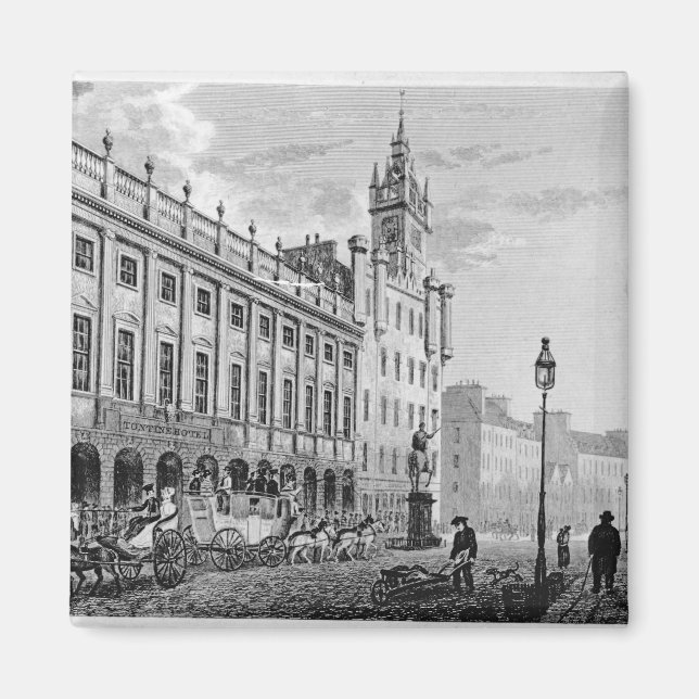 Vy över Town Hall, Exchange, Glasgow Magnet (Framsidan)