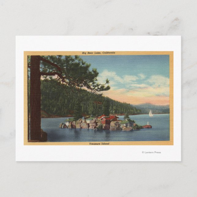 Vy över Treasure Island Vykort (Framsida)