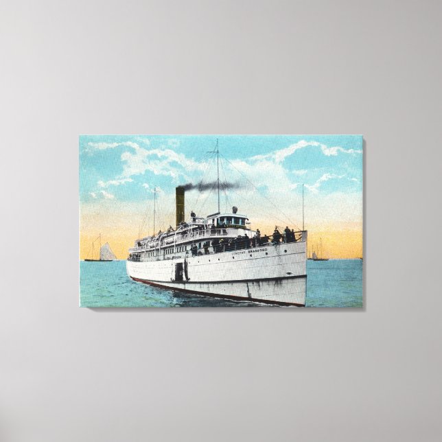 Vy över typiska Cape Cod Sand Dunes Canvastryck (Framsida)