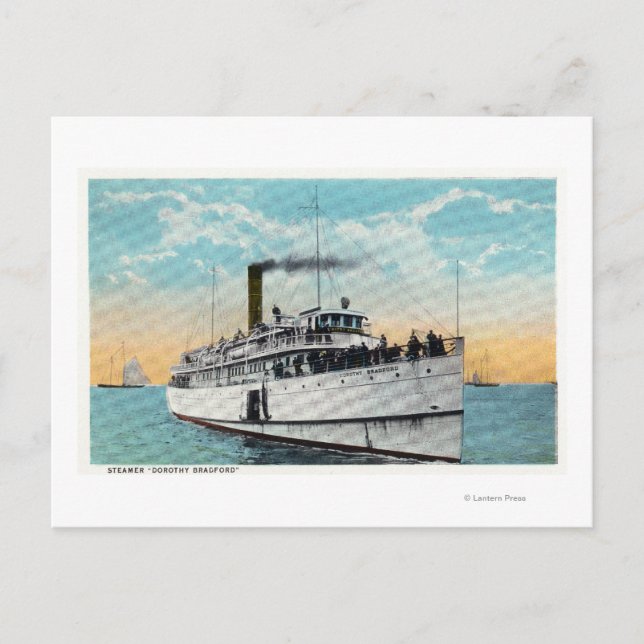 Vy över typiska Cape Cod Sand Dunes Vykort (Framsida)