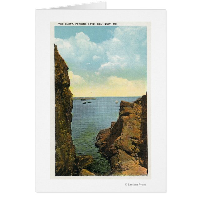 Vy över vänstern vid Perkins Cove Hälsningskort (Framsidan)