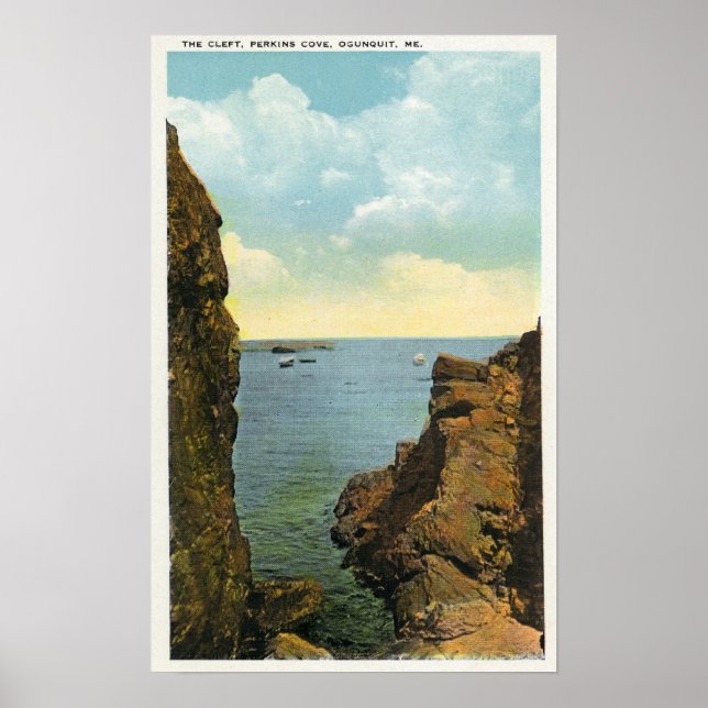Vy över vänstern vid Perkins Cove Poster (Framsidan)