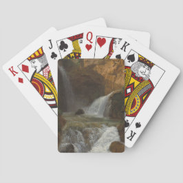 Vy över vattenfallen i Tivoli (av Bidauld) Casinokort