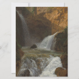 Vy över vattenfallen i Tivoli (av Bidauld) Kort